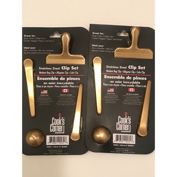 6 Pieces Heavy Duty Bag Clips for Organizing Kitchen Coffee Measuring Spoon - Picture 3 of 13